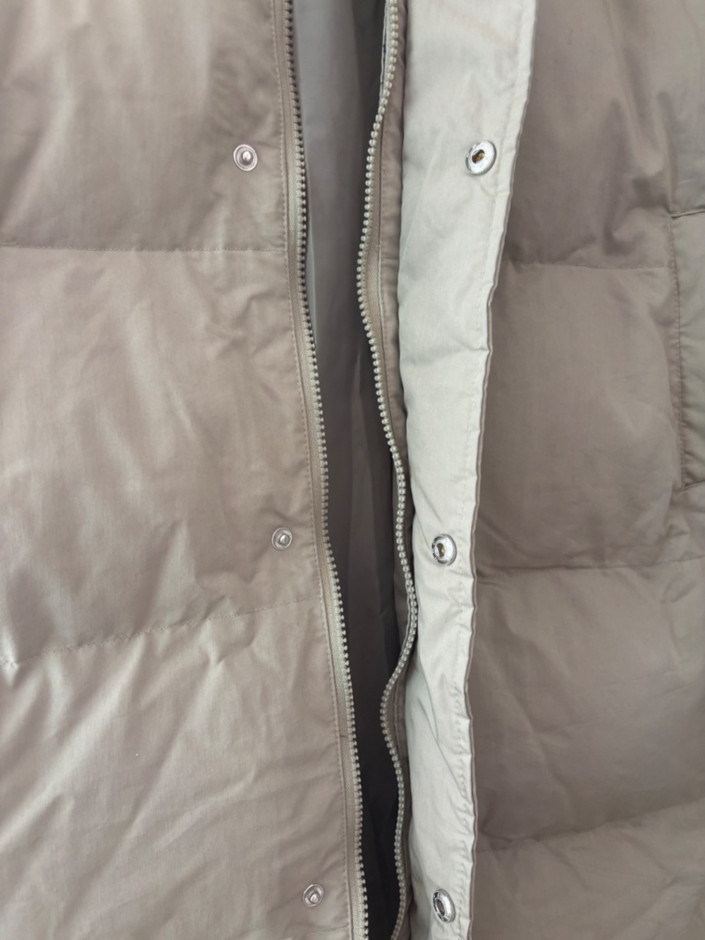 Missguided Tall Longline Padded Puffer Coat - Sage Green Size 4 - Picture 8 of 12